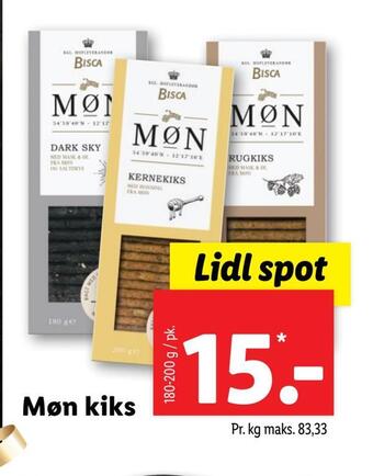 Lidl Møn kiks tilbud