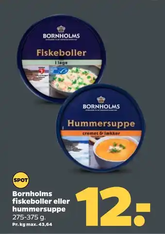 Netto Bornholms fiskeboller eller hummersuppe tilbud