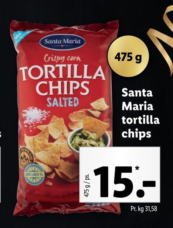 Santa maria tortilla chips tilbud hos Lidl