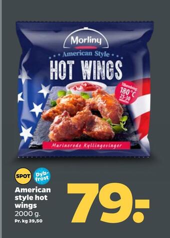 Netto American style hot wings tilbud