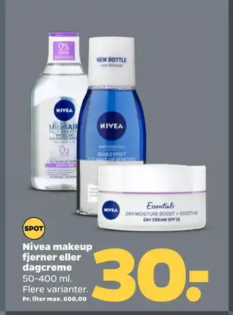 Nivea makeup fjerner eller dagcreme