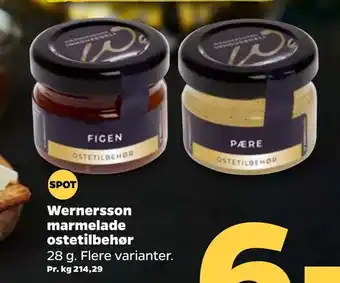 Wernersson marmelade ostetilbehør