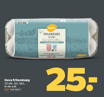 Netto Dava frilandsæg tilbud