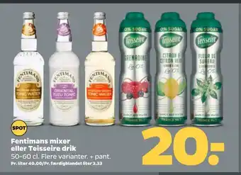 Netto Fentimans mixer eller teisseire drik tilbud