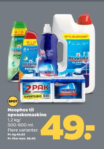 Netto Neophos til opvaskemaskine tilbud