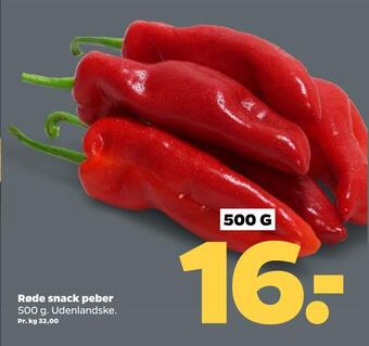 Netto Røde snack peber tilbud