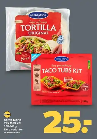 Netto Santa maria tex mex kit tilbud