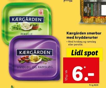 Let-Køb Kærgården smørbar med krydderurter tilbud