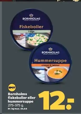 Netto Bornholms fiskboller eller hummersupee tilbud