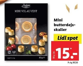 Lidl Mini butterdejs skaller tilbud