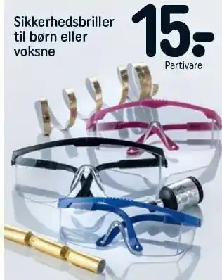 Sikkerhedsbriller til børn el. voksne