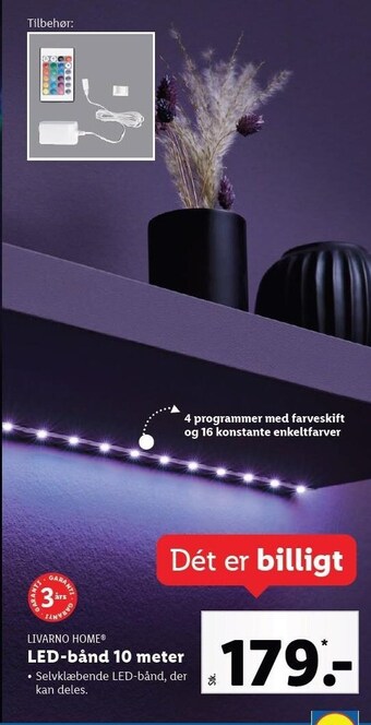 Lidl Led-bånd tilbud