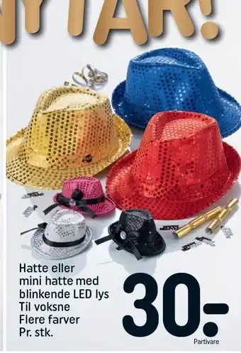 REMA 1000 Hatte el. mini hatte med blinkende led lys tilbud