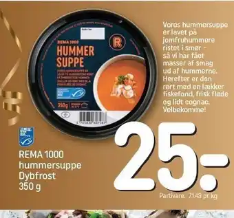 REMA 1000 Rema 1000 hummersuppe tilbud
