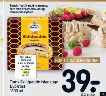 Toms skildpadde islagkage