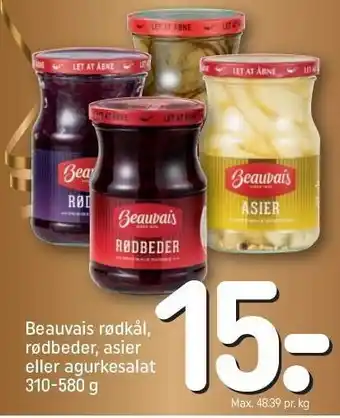 REMA 1000 Beauvais rødkål, rødbeder, asier el. agurkesalat tilbud