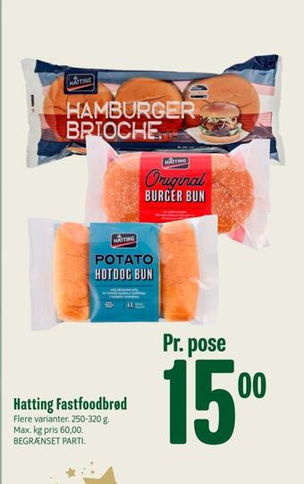 Min Købmand Hatting fastfoodbrød tilbud