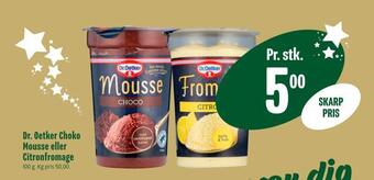 Min Købmand Dr. oetker choko mousse eller citronfromage tilbud