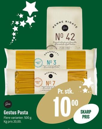 Min Købmand Gestus pasta tilbud