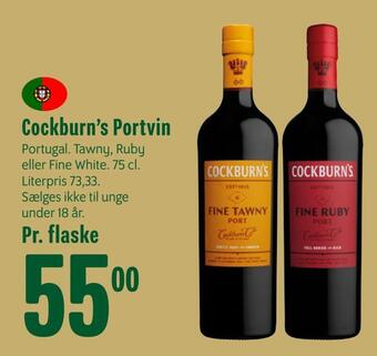 Min Købmand Cockburn's portvin tilbud