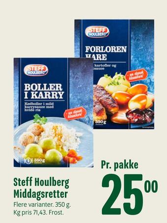 Min Købmand Steff houlberg middagsretter tilbud