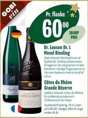 Min Købmand Dr. loosen dr. l mosel riesling tilbud