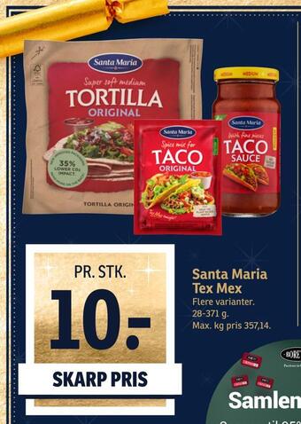 SPAR Santa maria tex mex tilbud