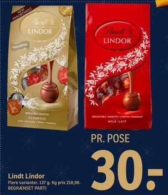 SPAR Lindt lindor tilbud