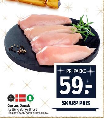 SPAR Gestus dansk kyllingebrystfilet tilbud