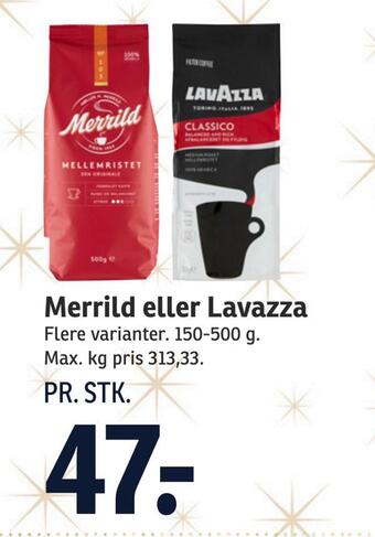 SPAR Merrild eller lavazza tilbud