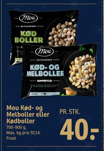 SPAR Mou kød- og melboller eller kødboller tilbud