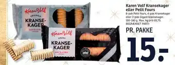 SPAR Karen volf kransekager eller petit fours tilbud