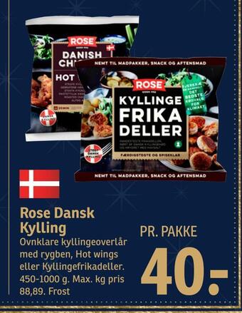 SPAR Rose dansk kylling tilbud