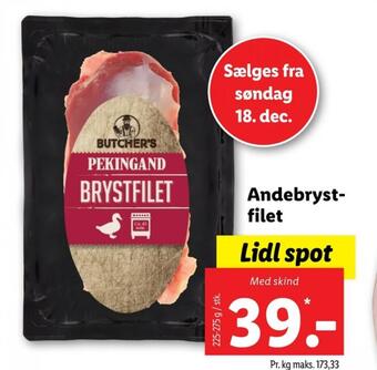 Lidl Butchers andebryst tilbud