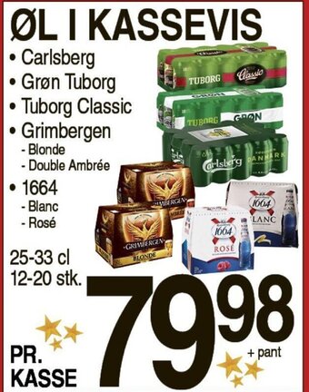 ABC Lavpris Øl I Kassevis tilbud
