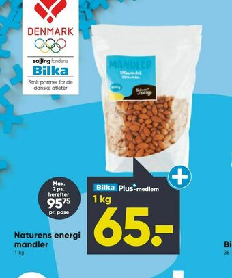 Bilka Naturens energi mandler tilbud