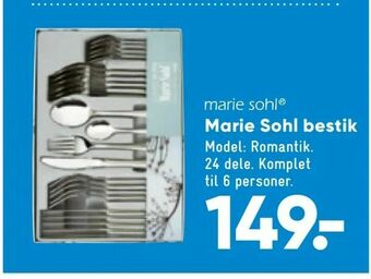 Bilka Marie Sohl bestik tilbud