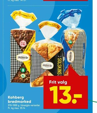 Bilka Kohberg brødmarked tilbud