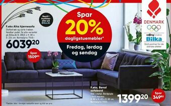 Bilka Alta hjørnesofa tilbud