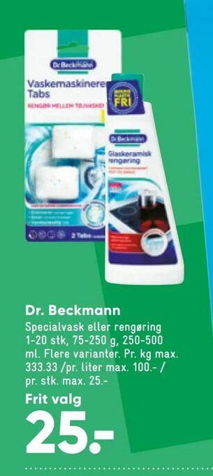 Bilka Dr. Beckmann tilbud