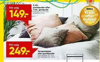 Bilka 2 stk. pyntepuder eller 1 stk. gavlpude tilbud