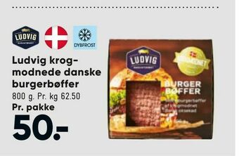 Ludvig krogmodnede danske burgerbøffer