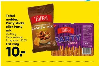 Bilka Taffel nødder, Party sticks eller Party mix tilbud