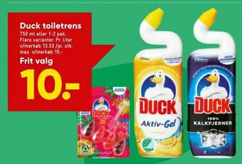 Duck toiletrens
