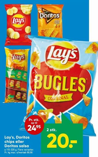 Bilka Lay's, Doritos chips eller Doritos salsa tilbud