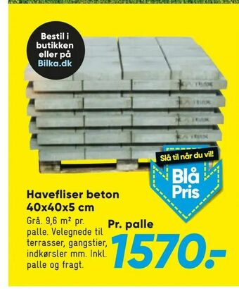 Havefliser beton 40x40x5 cm