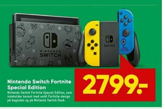 Bilka Nintendo Switch Fortnite Special Edition tilbud
