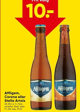 Affligem, Corona eller Stella Artois