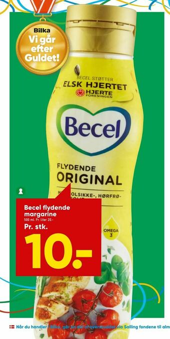 Bilka Becel flydende margarine tilbud