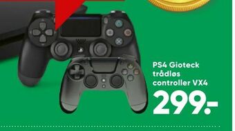 Bilka PS4 Gioteck trådløs controller VX4 tilbud